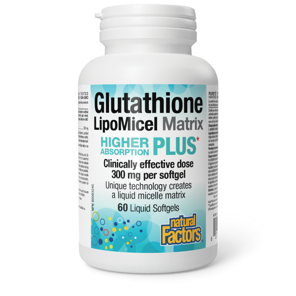 Natural Factors Glutathione LipoMicel Matrix, 60 liquid softgels