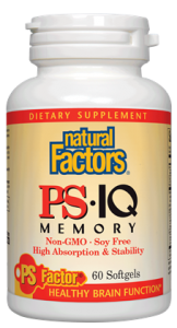 Natural Factors PS·IQ Memory , nonGMO, 60 softgels