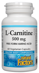 Natural Factors L-Carnitine 500 mg, 60 Vcapsules