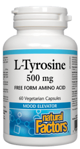 Natural Factors L-Tyrosine, 500 mg, 60 Vcaps
