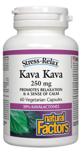 Natural Factors Stress-Relax® Kava Kava 250 mg 60 vegetarian capsules