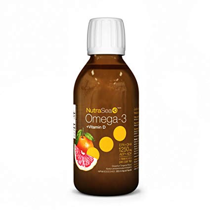 NutraSea+D Omega-3+ Vitamin D, Grapefruit Tangerine, 500mL