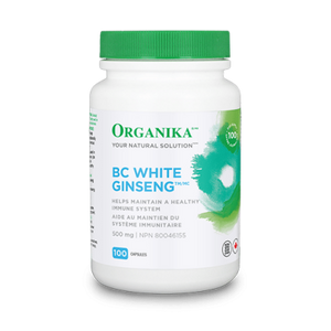 Organika BC White Ginseng, 500mg, 100 capsules