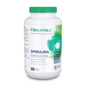 Organika Spirulina 1000mg, 180 tablets