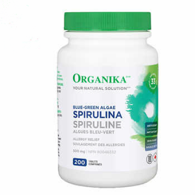 Organika Spirulina 500mg, 200 tablets