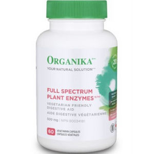 Organika Full Spectrum Plant Enzymes, 500mg, 60 vegetarian capsules