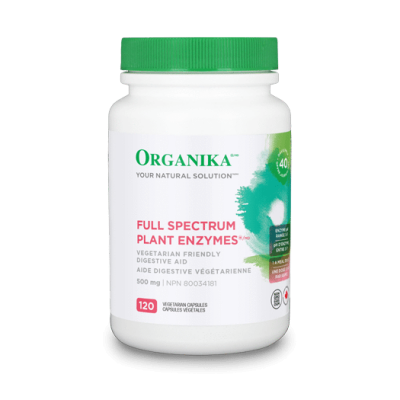 Organika Full Spectrum Plant Enzymes, 500mg, 120 vegetarian capsules