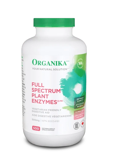 Organika Full Spectrum Plant Enzymes, 500mg, 500 vegetarian capsules