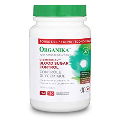 优格康   Organika blood sugar control CR-Bitter Melon, 50 mcg bonus Size 120+30 capsules 