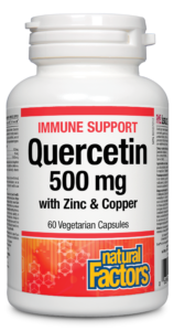 Natural Factors Quercetin 500 mg  with Zinc & Copper 60 vegetarian capsules