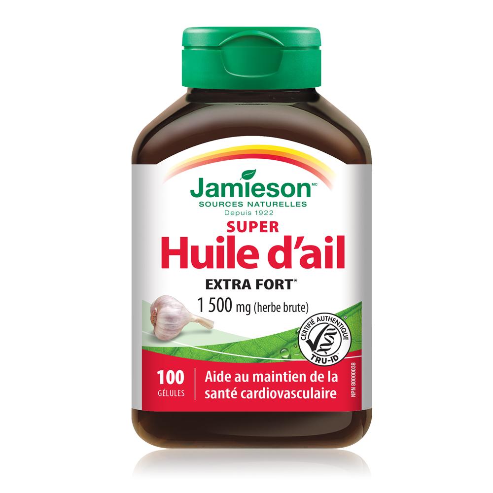 健美生 Jamieson Super Garlic Oil 1,500mg 100 softgels  French Canada