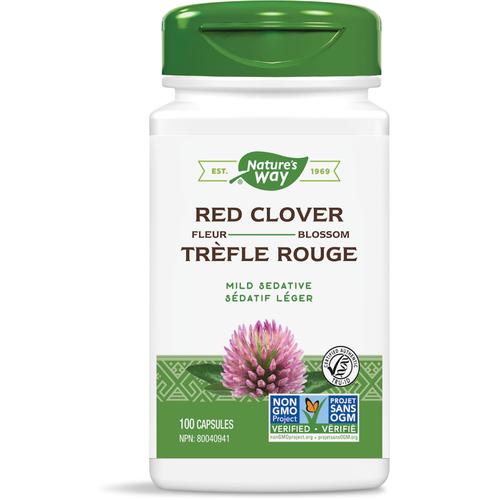 Nature's Way Red Clover Blossom and Herb, 100 caps Canadian label