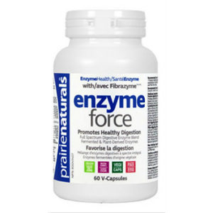 Prairie Naturals Enzyme-Force with FibraZyme, 60 vegetarian capsules