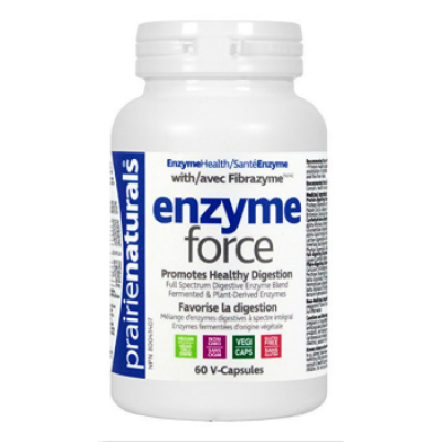 Prairie Naturals Enzyme-Force with FibraZyme, 60 vegetarian capsules