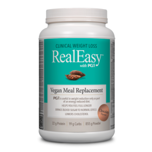 Natural Factors RealEasy™ with PGX® Vegan Meal Replacement Chocolate, 855g