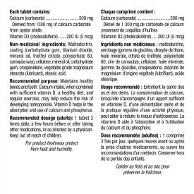 【加量裝】 Webber Naturals 碳酸鈣 500毫克 + 維他命D，275錠