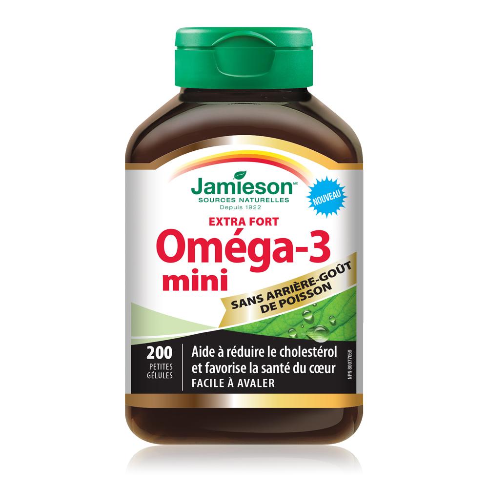 Jamieson Omega 3 Extra Strength Mini 700mg, 200 softgels 健美生 bottle photo