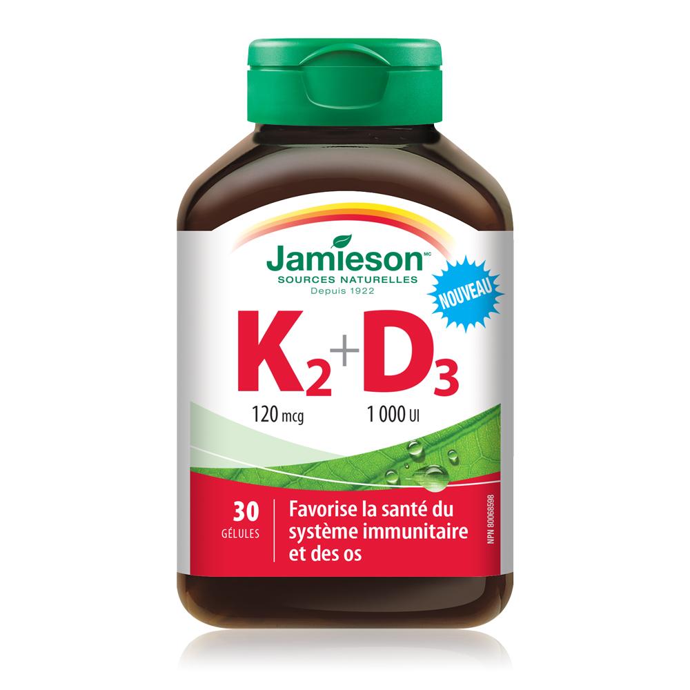 Jamieson Vitamin K2 & Vitamin D3 30 gelules 健美生 