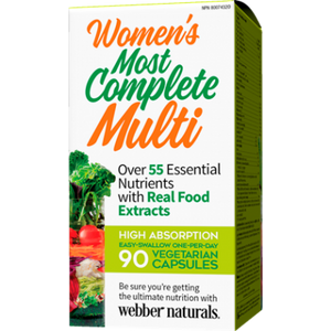 Webber Naturals Women's Most Complete Multi, 90 Vegetarian Capsules