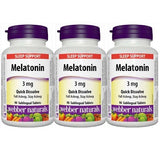 [Promotional Item] 3x Melatonin Easy Dissolve, 3 mg, 90 sublingual tabs