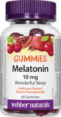 Webber Naturals Melatonin, 10 mg, 60 gummies