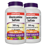 (Promotion Item) 2x Webber Naturals Glucosamine  Sulfate 500mg, 330 Caps Bonus