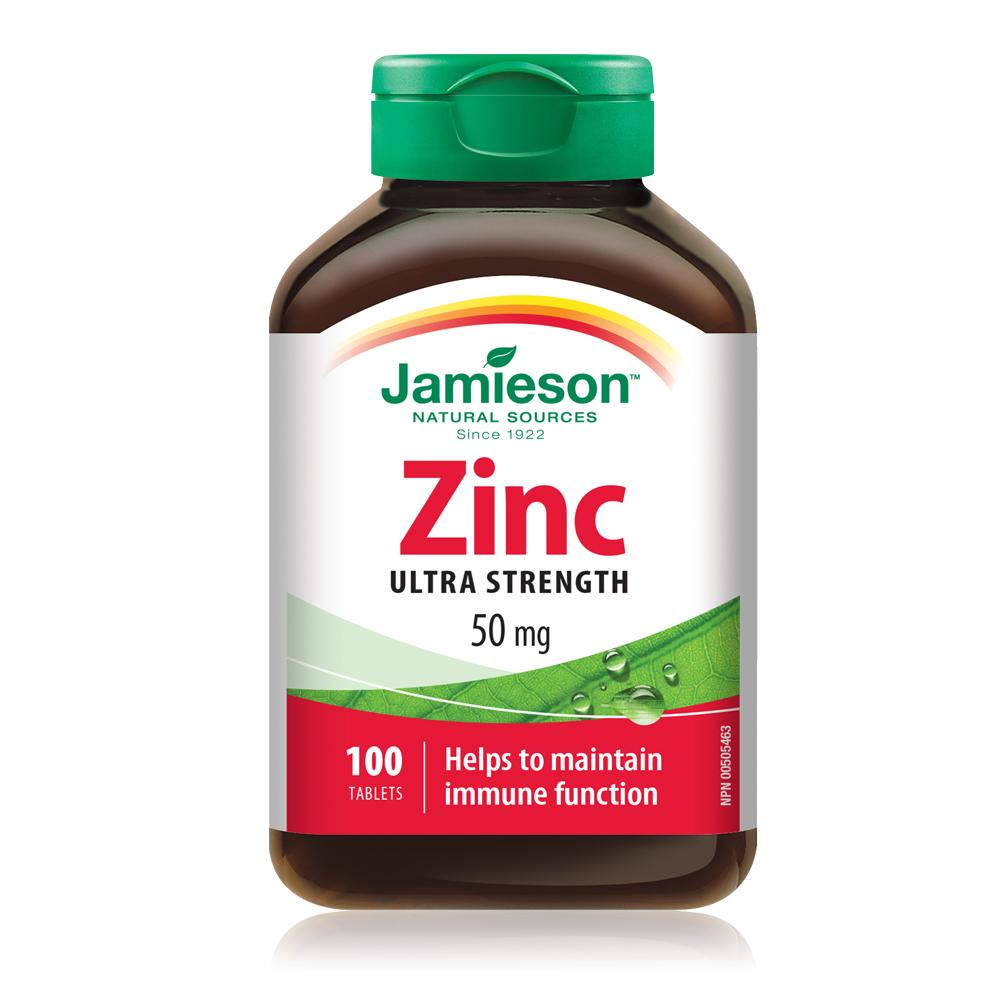 Jamieson Zinc 50mg, 100 tabs