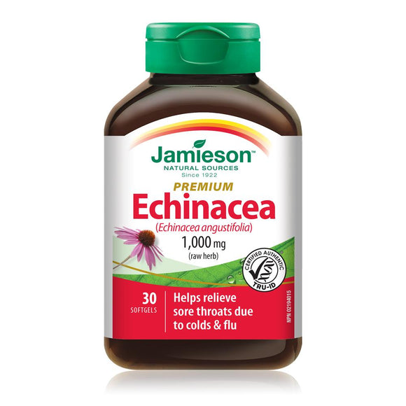 Jamieson Echinacea 1000mg 30 softgels